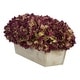 preview thumbnail 17 of 20, Faux Hydrangeas in White Wood Washed Ledge Planter