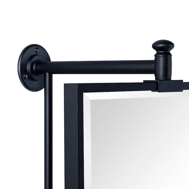 TEHOME Correon Pivot-N-View Rectangle Mirror for Window Bathroom Vanity - 14'' x 22''