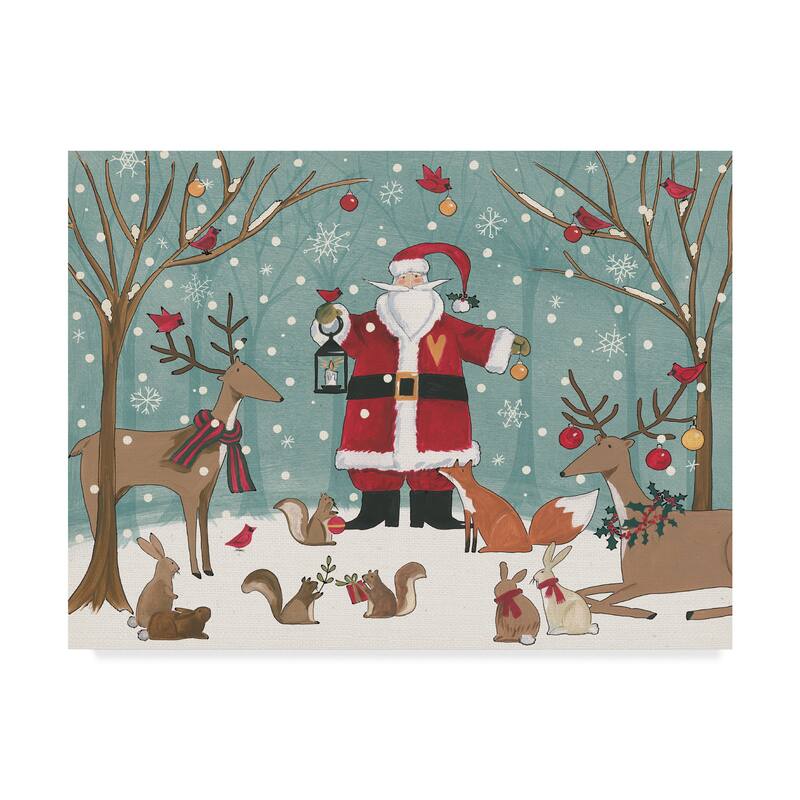 Anne Tavoletti 'Woodland Christmas Vi' Canvas Art