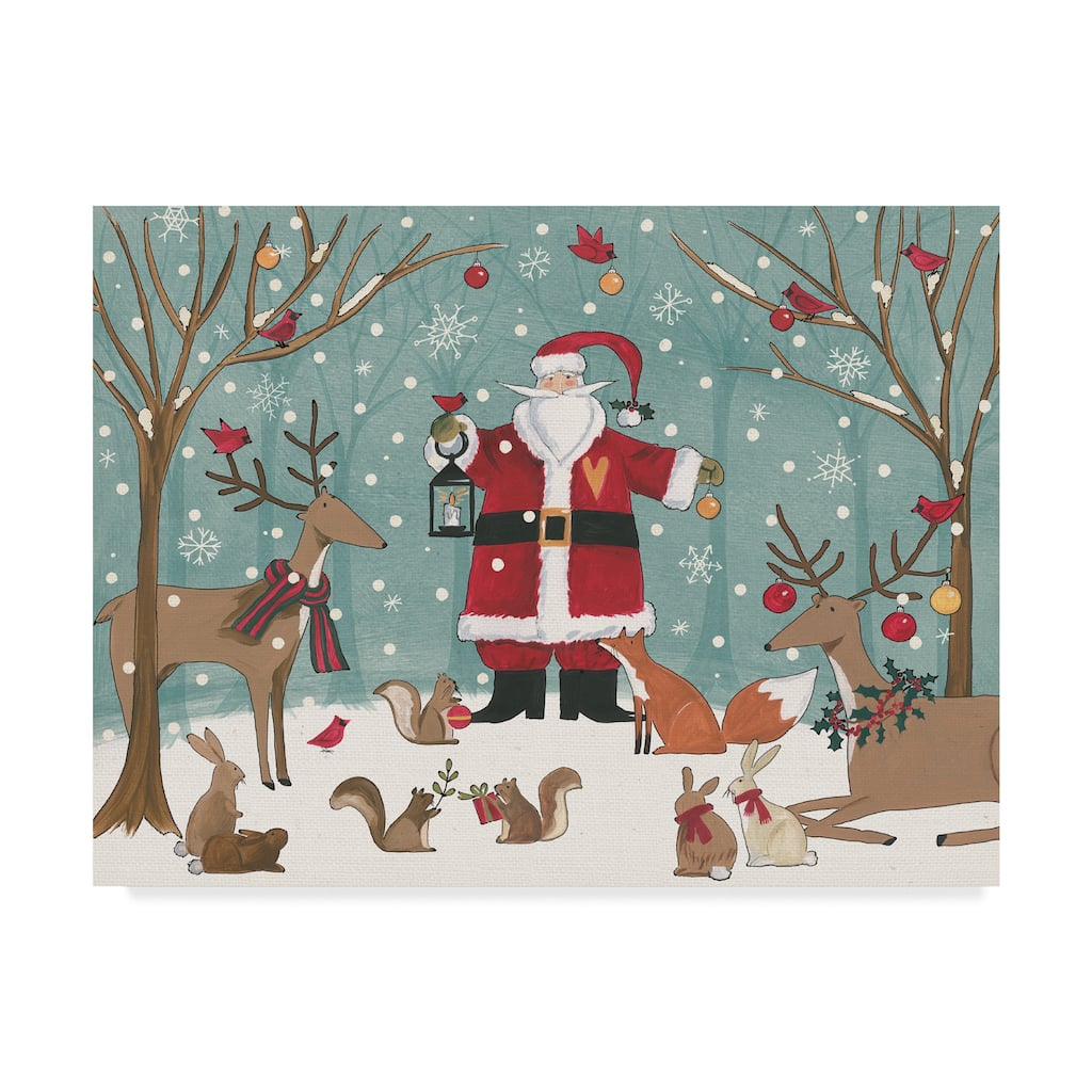 Anne Tavoletti 'Woodland Christmas Vi' Canvas Art
