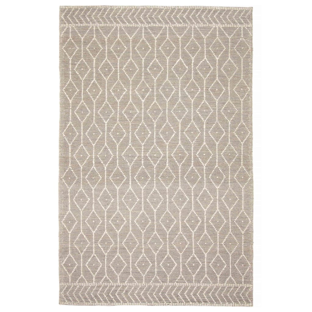 ECARPETGALLERY Braid weave Sienna Brown Wool Rug - 6'0 x 9'4