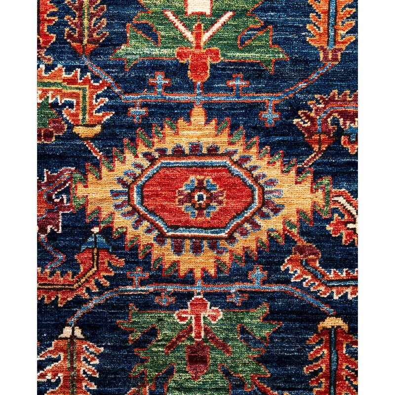 Serapi One-of-a-Kind Hand-Knotted Area Rug - Blue - 4' 1" x 5' 9"