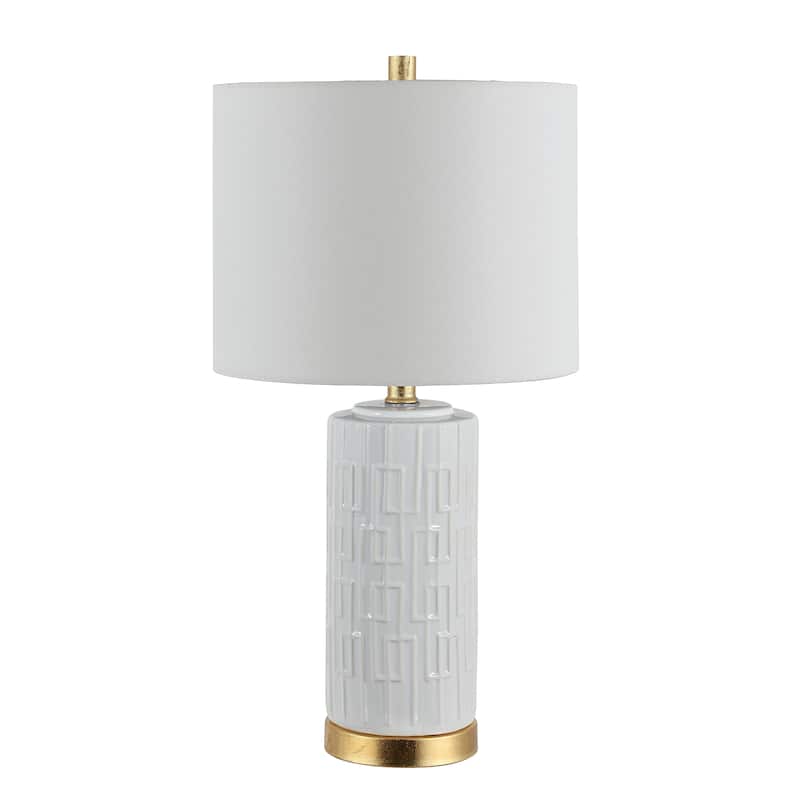 SAFAVIEH Lighting 25-inch Pehonix Ceramic Table Lamp - 13" x 13" x 25"