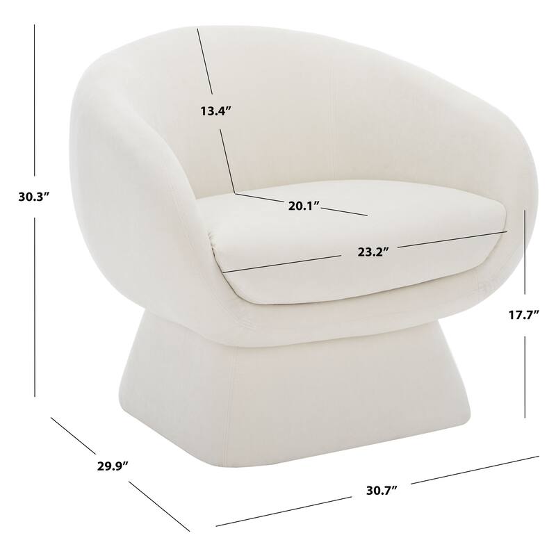 SAFAVIEH Couture Arbenora Modern Accent Chair - 30.7" W x 29.9" L x 30.3" H - 31Wx30Dx30H