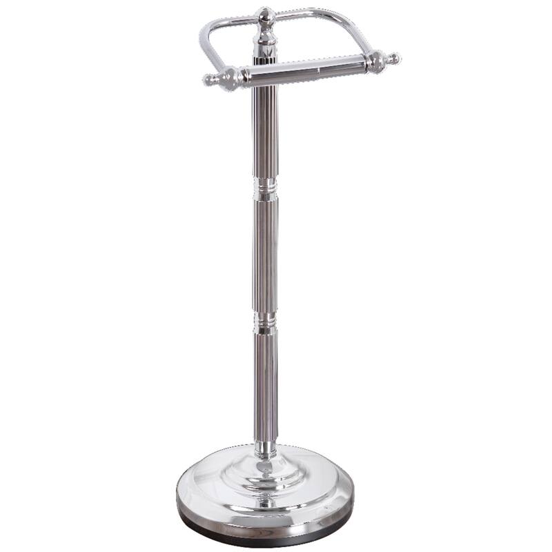 Georgian Freestanding Toilet Paper Holder - Silver