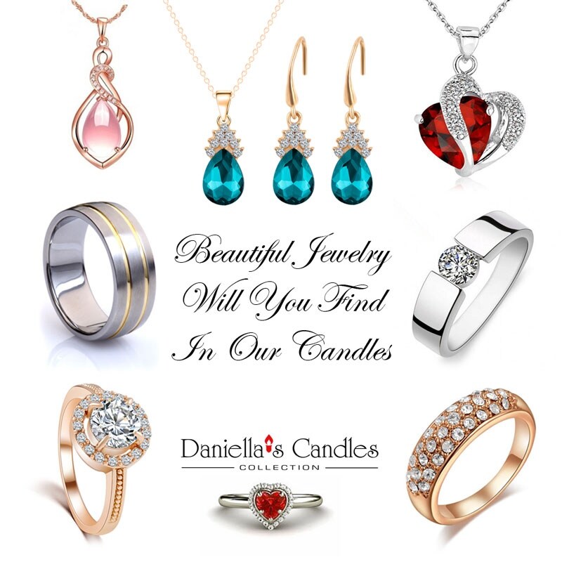 Jewel top candle earrings