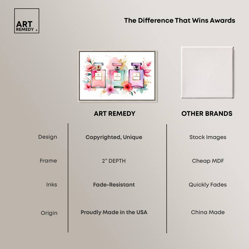 Trio of Fragrance Canvas by Art Remedy