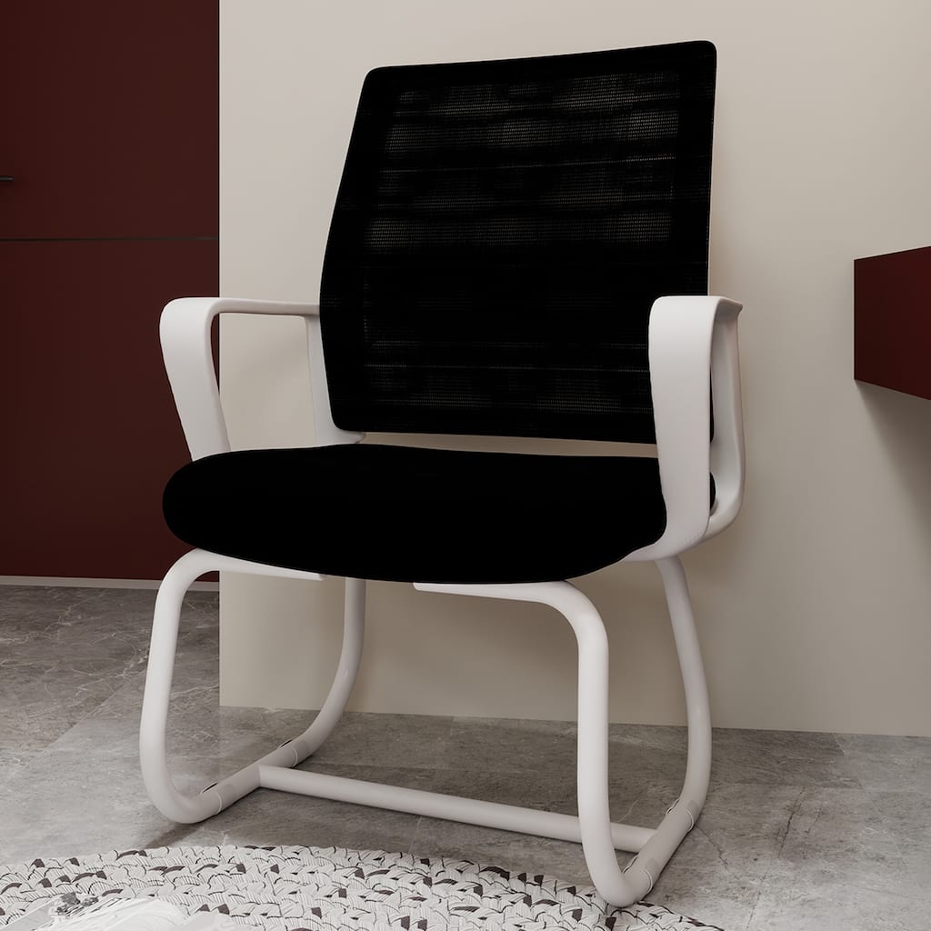 Roomfitters Minimalist Modern Office Chair - Metal Frame, Soft & Comfortable, Home & Office Use