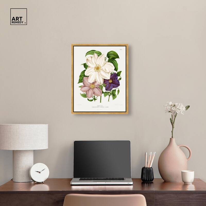 Clematis Canvas by Art Remedy