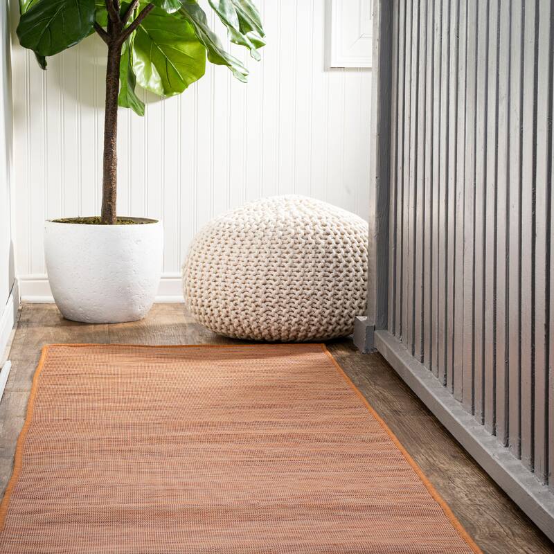 JONATHAN Y Bo Modern Flatweave Solid Area Rug