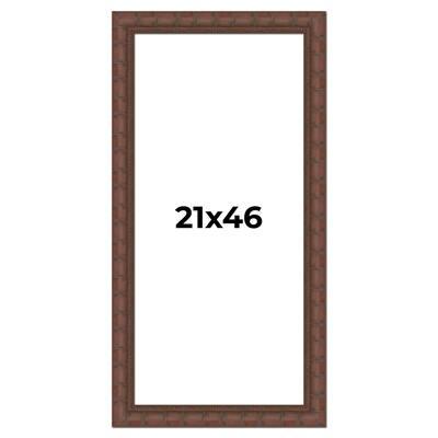 21x46 Frame Pewter Solid Wood Picture Frame Width 1.625 Inches | Interior Frame Depth 0.6875 Inches