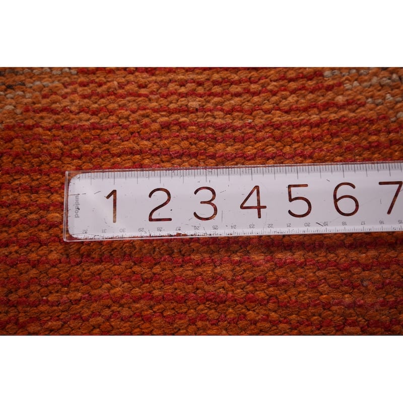 Transitional Oushak Vintage Runner Rug Handmade Turkish Wool Carpet - 3'4"x 10'5"