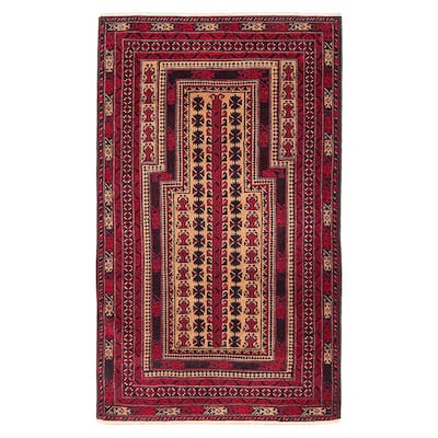 Teimani Tan Rug 3'0" x 4'11" - 3'0 x 4'11