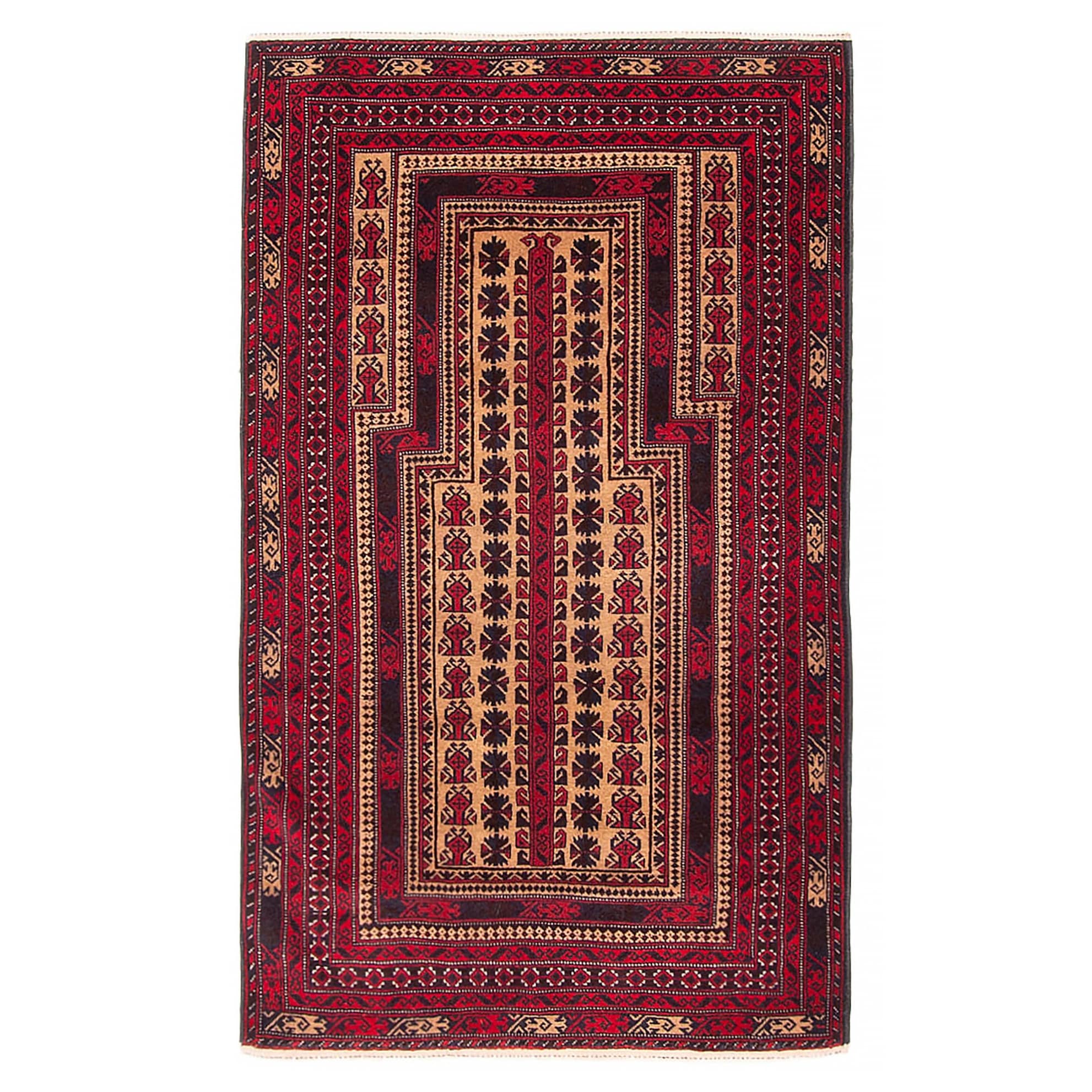 Teimani Tan Rug 3'0" x 4'11" - 3'0 x 4'11