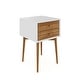 preview thumbnail 43 of 82, Nathan James Harper 2-Drawer Mid-Century Side Table