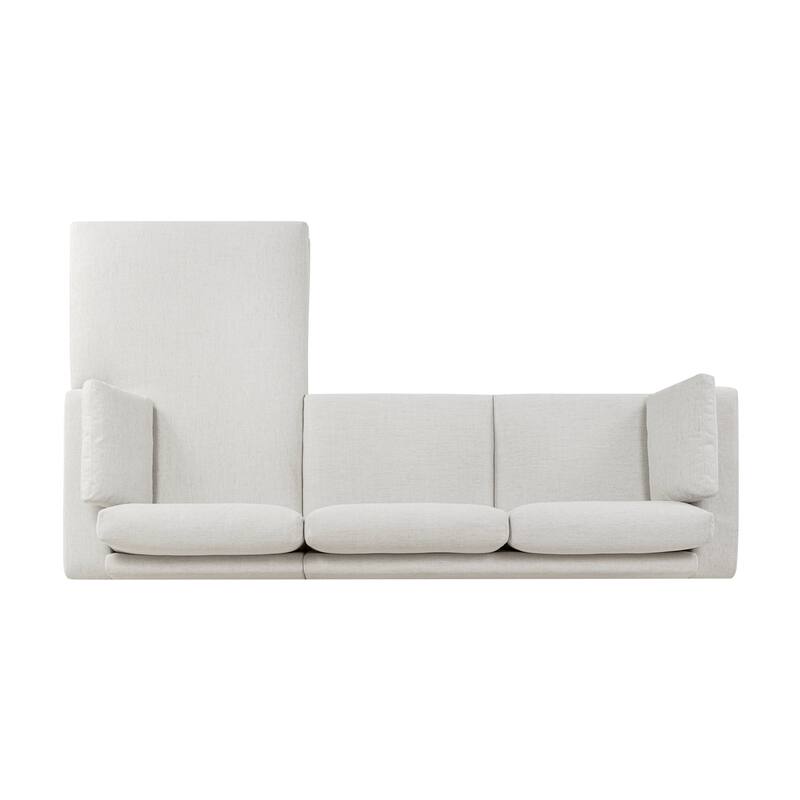 Poly & Bark Malaga Sectional Sofa in Mist Grey