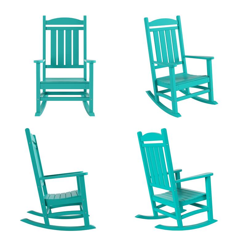 Laguna Hdpe All Weather Outdoor Patio Rocking Chair (Set of 4)
