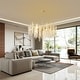 preview thumbnail 2 of 24, Modern Tree Branch Chandelier Gold,Crystal Chandelier for Dining Room