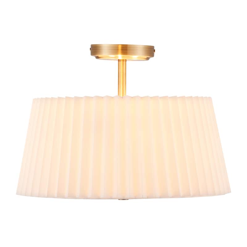 CO-Z 3-Light Modern Semi Flush Mount Ceiling Light Fixture - Gold