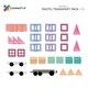 preview thumbnail 2 of 6, Connetix Magnetic Tiles Pastel Transport Pack, 50 Pieces