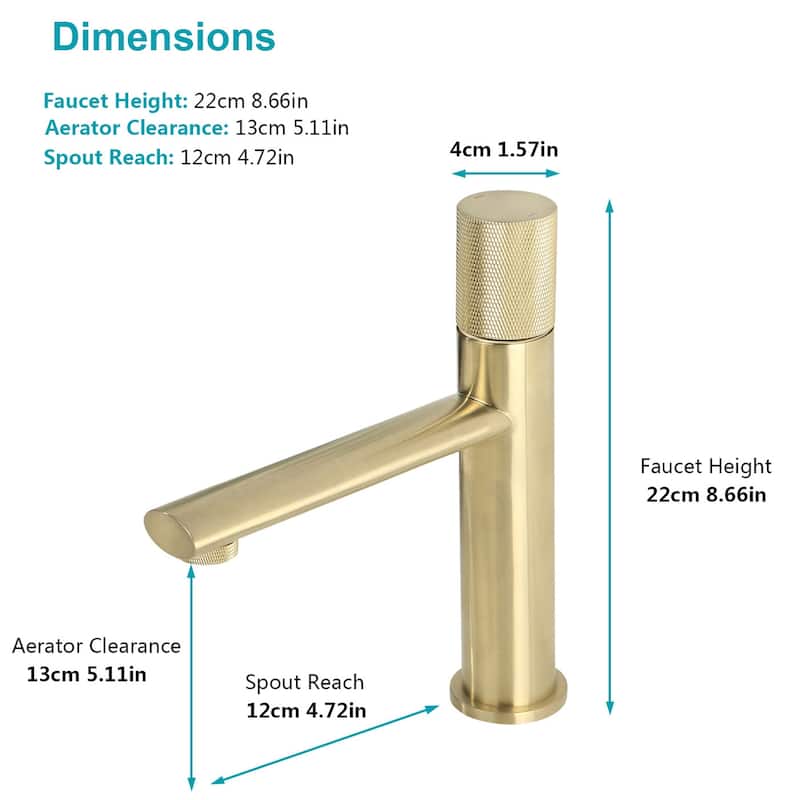Modern Single Hole Bathroom Basin Faucet for Sink