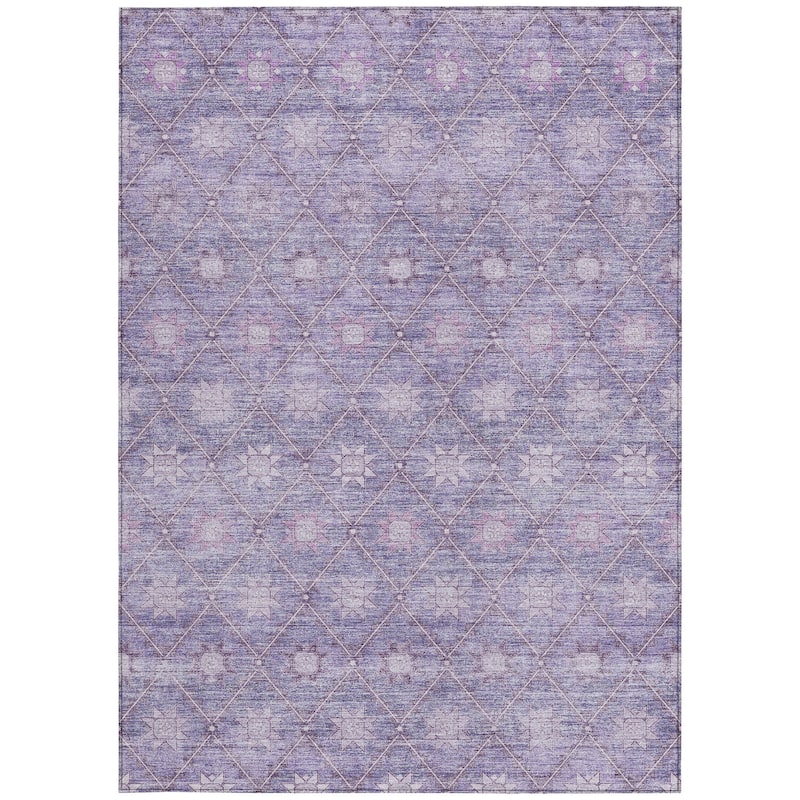 HomeRoots Floral Transitional Rectangle Outdoor Rug