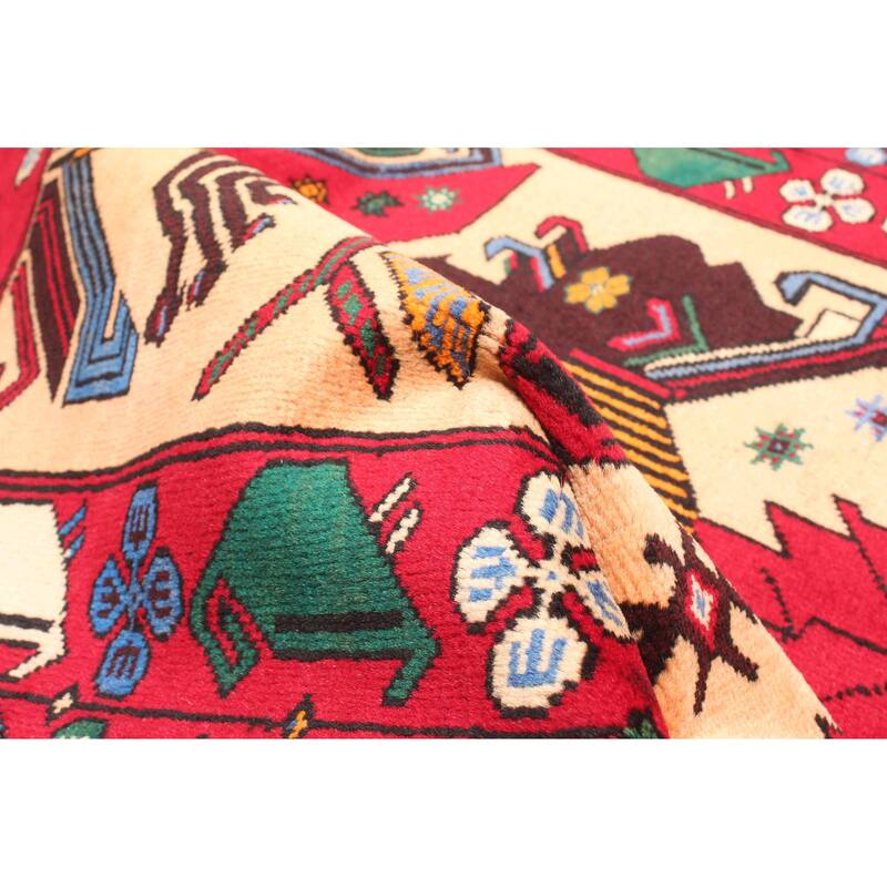 ECARPETGALLERY Hand-knotted Teimani Light Orange Wool Rug - 2'9 x 4'8