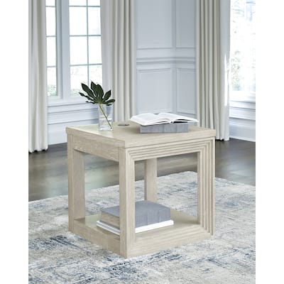 Signature Design by Ashley Marxhart Brown End Table - 24" W x 24" D x 24" H