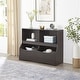 preview thumbnail 7 of 26, Stylish Kid's Toy Storage Organizer with Bookcase, Multi-Functional Nursery Storage Cubby Cabinet for Playroom and Bedroom