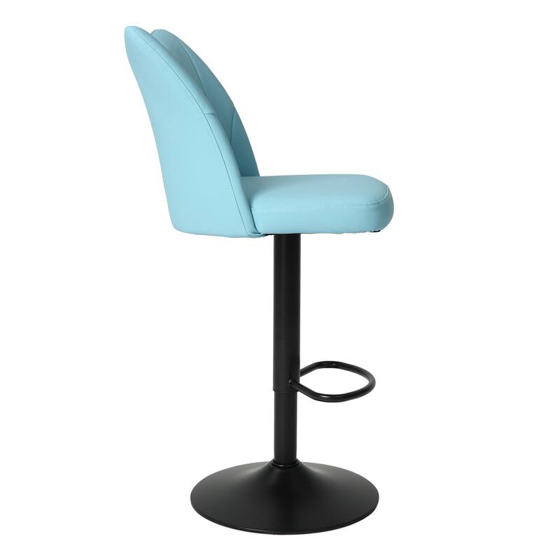 Swivel Bar Stools Set of 2, Counter Height Bar Stools with Back, Armless Upholstered Kitchen Stool Island with Footstool