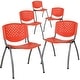 preview thumbnail 44 of 75, Powder-coated Metal/ Plastic Stackable Chair (Set of 5)