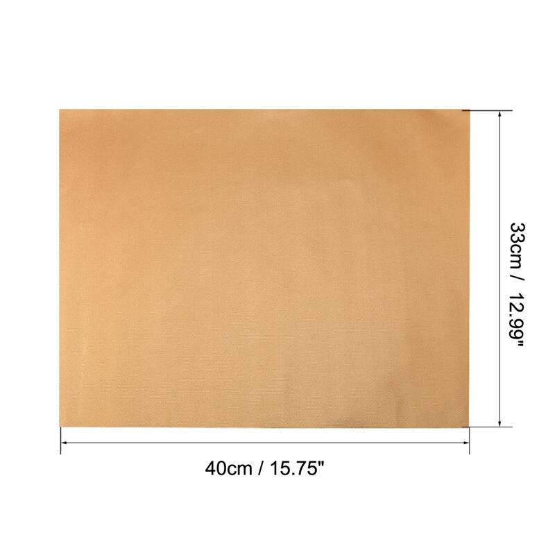 BBQ Grill Mats Nonstick Barbecue Grilling Accessories 40cmx33cm Copper Tone - Gold