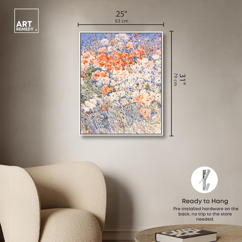 Island Garden by Childe Hassam Canvas by Art Remedy