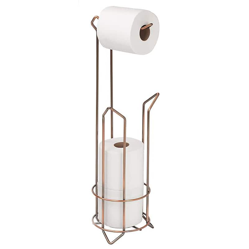 Bath Bliss Tissue Roll Holder and Dispenser in Oil Rubbed Bronze - Gold - 6.30 x 6.30 x 24.02