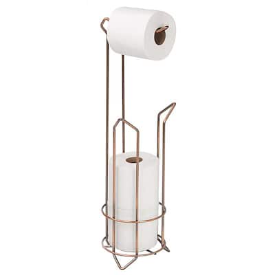 Bath Bliss Tissue Roll Holder and Dispenser in Oil Rubbed Bronze - Gold - 6.30 x 6.30 x 24.02