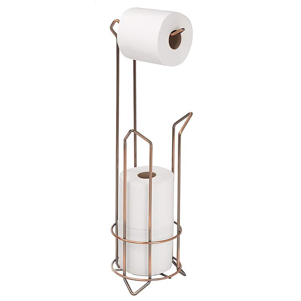 Bath Bliss Tissue Roll Holder and Dispenser in Oil Rubbed Bronze - Gold - 6.30 x 6.30 x 24.02