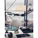 preview thumbnail 1 of 2, Brightech Lightview Pro 33 in. Classic Black Plug-in Adjustable Swing Arm Integrated 2.25X Magnifying LED Desk Clamp Lamp