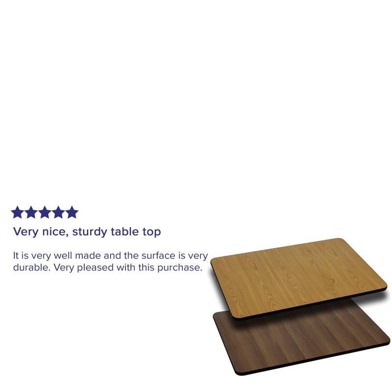 30" x 60" Rectangular Table Top with Reversible Laminate Top