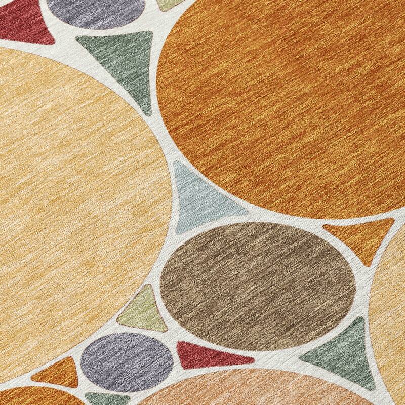 Machine Washable Indoor/ Outdoor Contemporary Rowan Chantille Rug