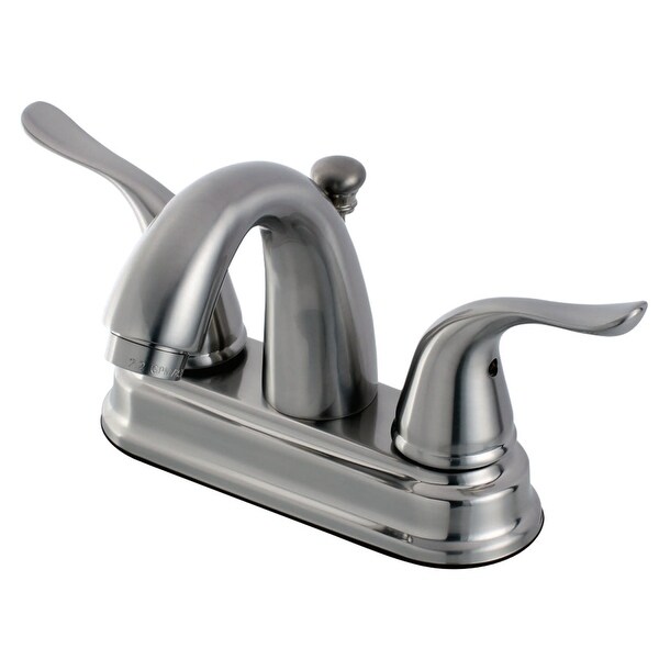 Kingston Brass FB561.YL Yosemite 1.2 GPM Centerset Bathroom Faucet with Pop-Up Drain Assembly and Metal Handles