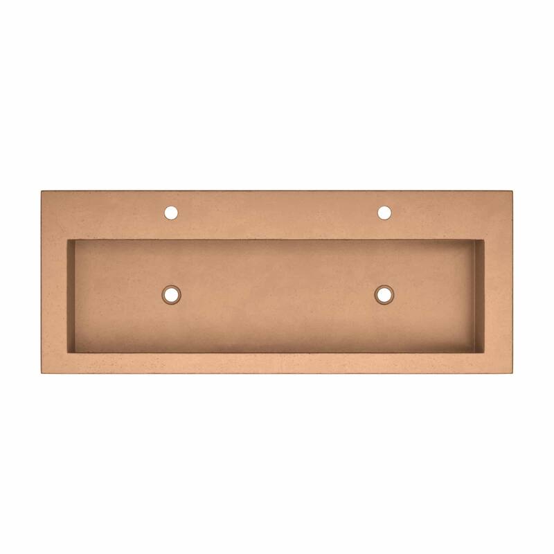 Native Trails Trough 48" NativeStone Drop In Bathroom Sink with 2