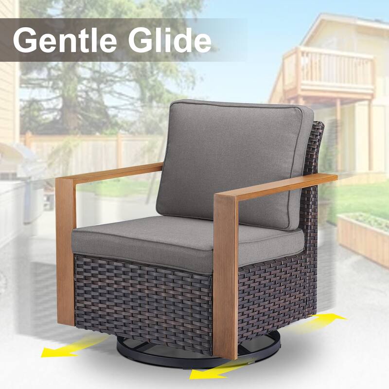 Gymojoy Outdoor Wicker Patio Furniture Sofa Set