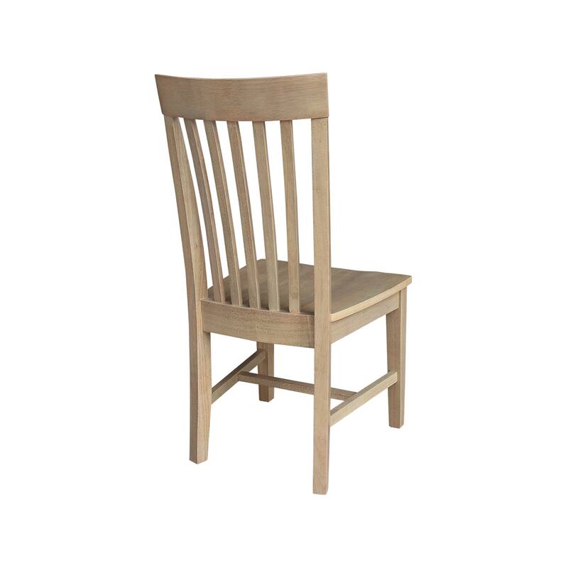 Solid Wood Tall Mission Dining Chairs, Set of 2