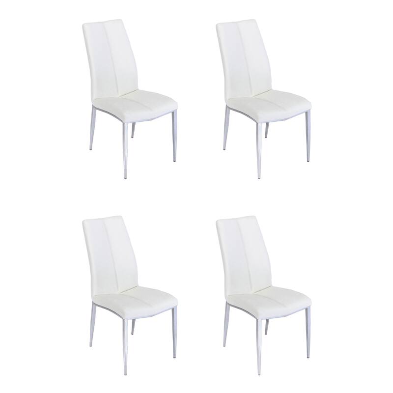 Somette Alyssa Side Chair with Chrome Legs (Set of 4)