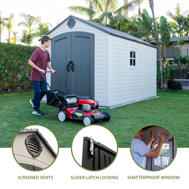 Lifetime 8 FT. x 12.5 FT. Outdoor Storage Shed