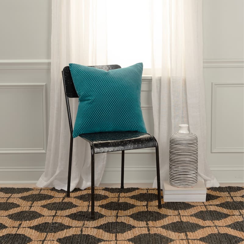 Rizzy Home Transitional Pillow Cover - 20" x 20"
