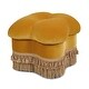 preview thumbnail 20 of 41, Ellen Performance Fabric Clover Tufted Ottoman Stool by Jennifer Taylor Home