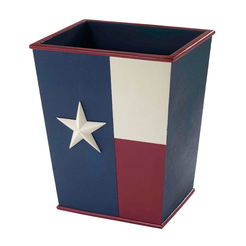 Avanti Linens Texas Flag Wastebasket