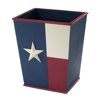 Avanti Linens Texas Flag Wastebasket