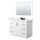Option White / White Quartz Top / Matte Black Hardware